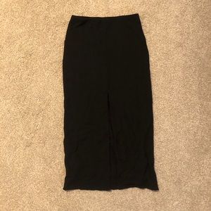 Wilfred Free Black Maxi Skirt with Slit